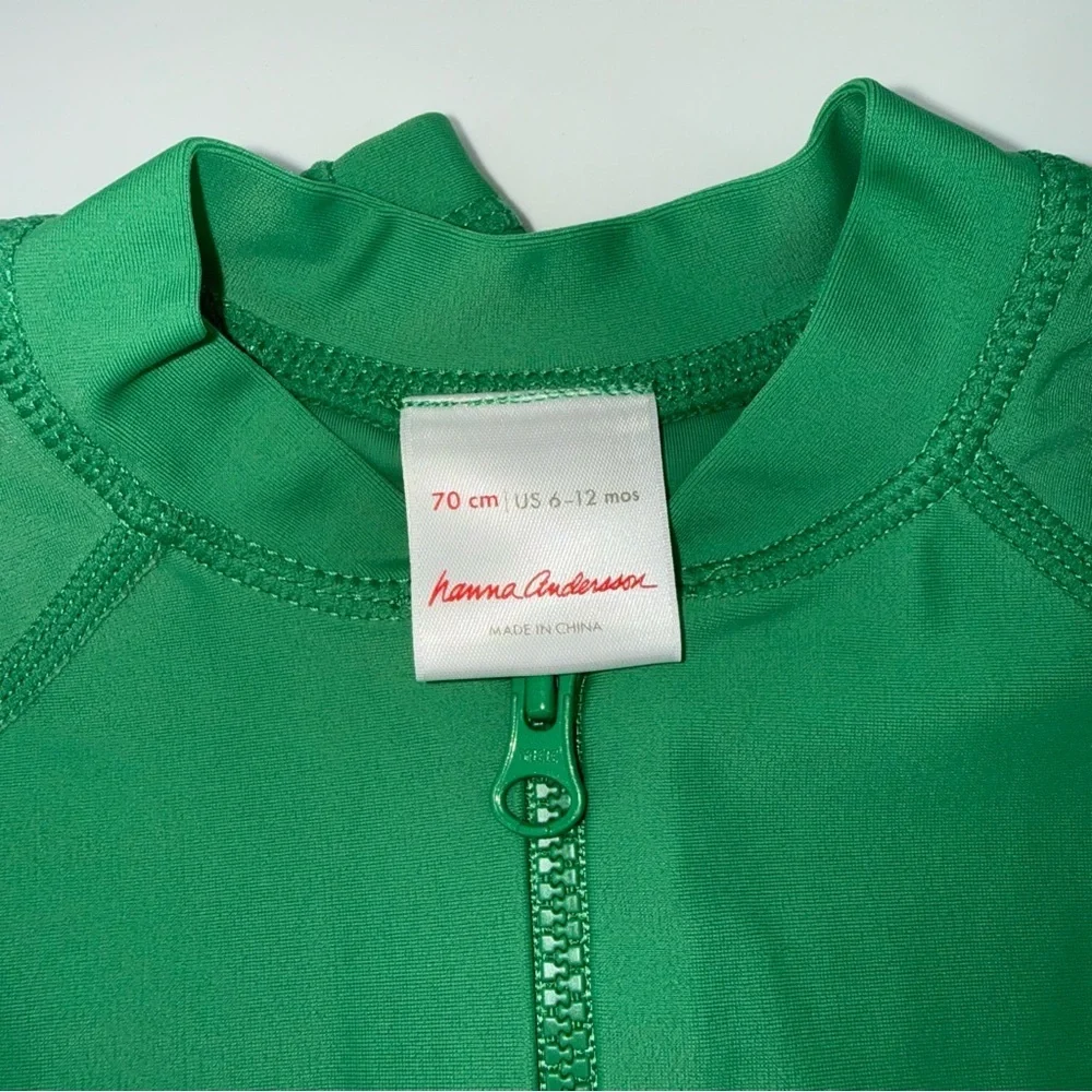 Hanna Andersson Green Baby Boy Swim Rash Guard